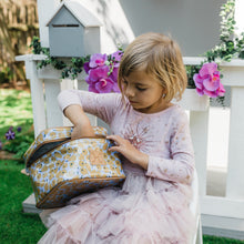 Load image into Gallery viewer, Thandana insulated mini deck cooler bag with little girl in pink dress. perfect for lunch and snacks.