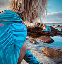 Load image into Gallery viewer, Girls Long Sleeve one piece - Turquoise Sunrise
