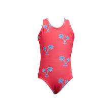 Load image into Gallery viewer, Girls one piece - Palms | Coral