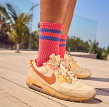 Load image into Gallery viewer, Socks - Coral &amp; Navy
