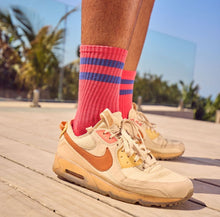 Load image into Gallery viewer, Socks - Coral & Navy