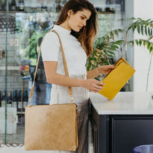 Load image into Gallery viewer, Thandana genuine leather laptop sleeve