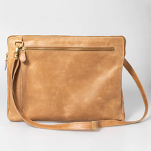 Load image into Gallery viewer, Thandana genuine hazelnut leather laptop sleeve