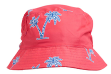 Load image into Gallery viewer, Breazies bucket hat palm coral
