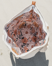 Load image into Gallery viewer, Beach Bums white insulated material tote cooler bag