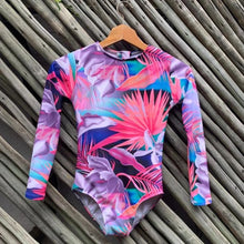 Load image into Gallery viewer, Girls Long Sleeve one piece - Pink Paradise