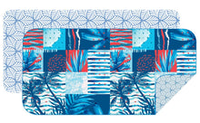Load image into Gallery viewer, Microfibre towel with beach addict design and double sided pattern.