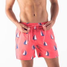 Load image into Gallery viewer, Adult Swim Shorts - Sail Boats | Coral