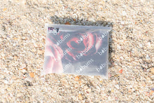 Load image into Gallery viewer, Folded Bobums UAE Microfibre beach towel with Vintage Rose design in recyclable bag