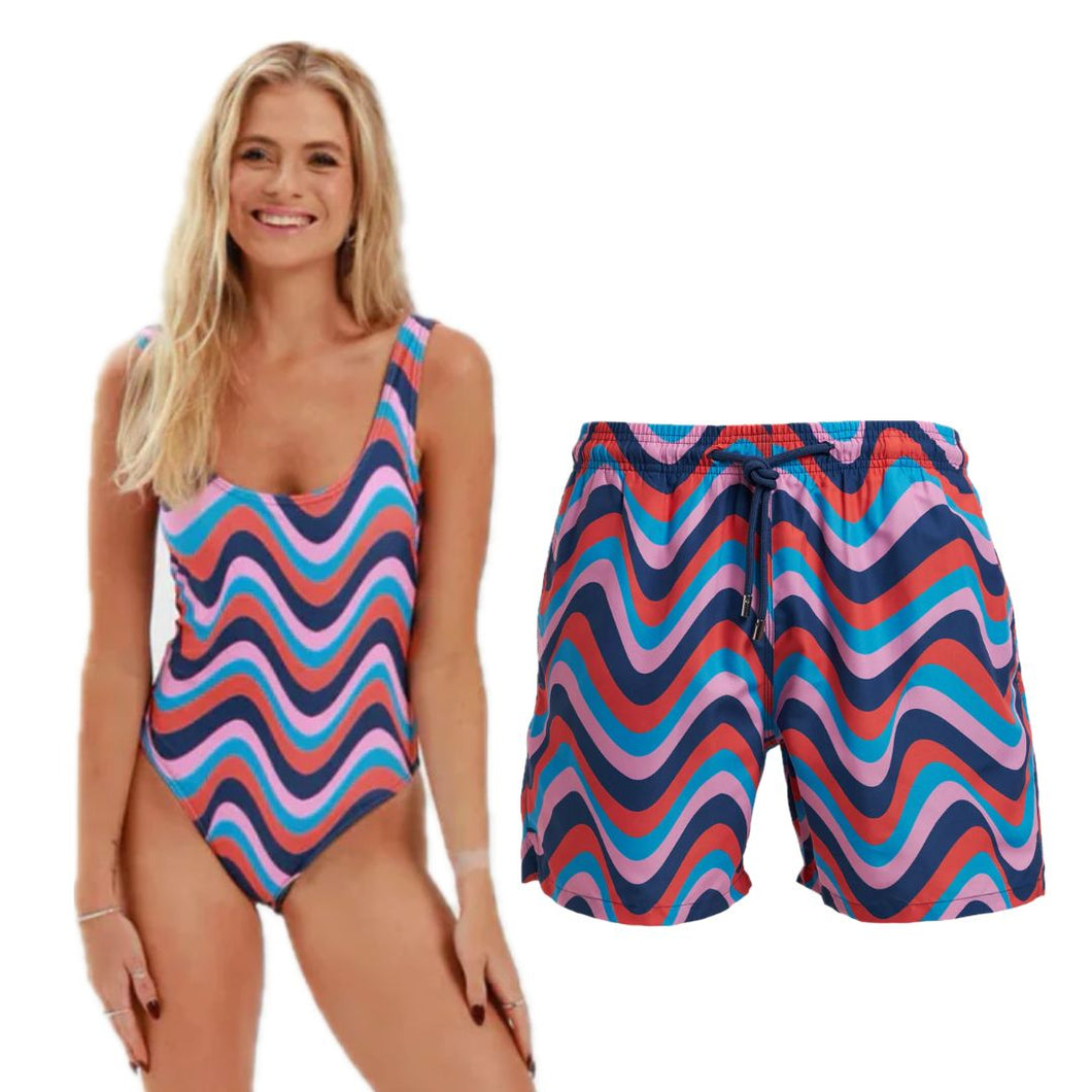 Valentine's Gift Bundle - Matching Retro Swimwear