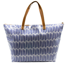 Load image into Gallery viewer, Blue leaves IY apparel beach bag hand bag
