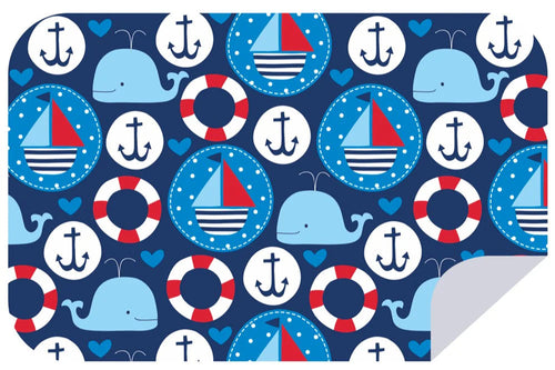 Blue Ships at Sea