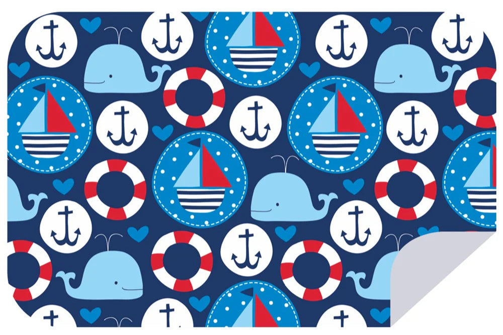 Blue Ships at Sea