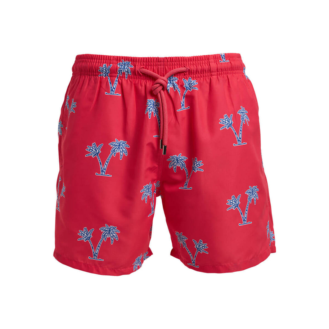 Kids Swim Shorts - Palms | Coral