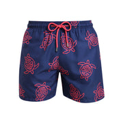 Kids Swim Shorts - Navy Turtles