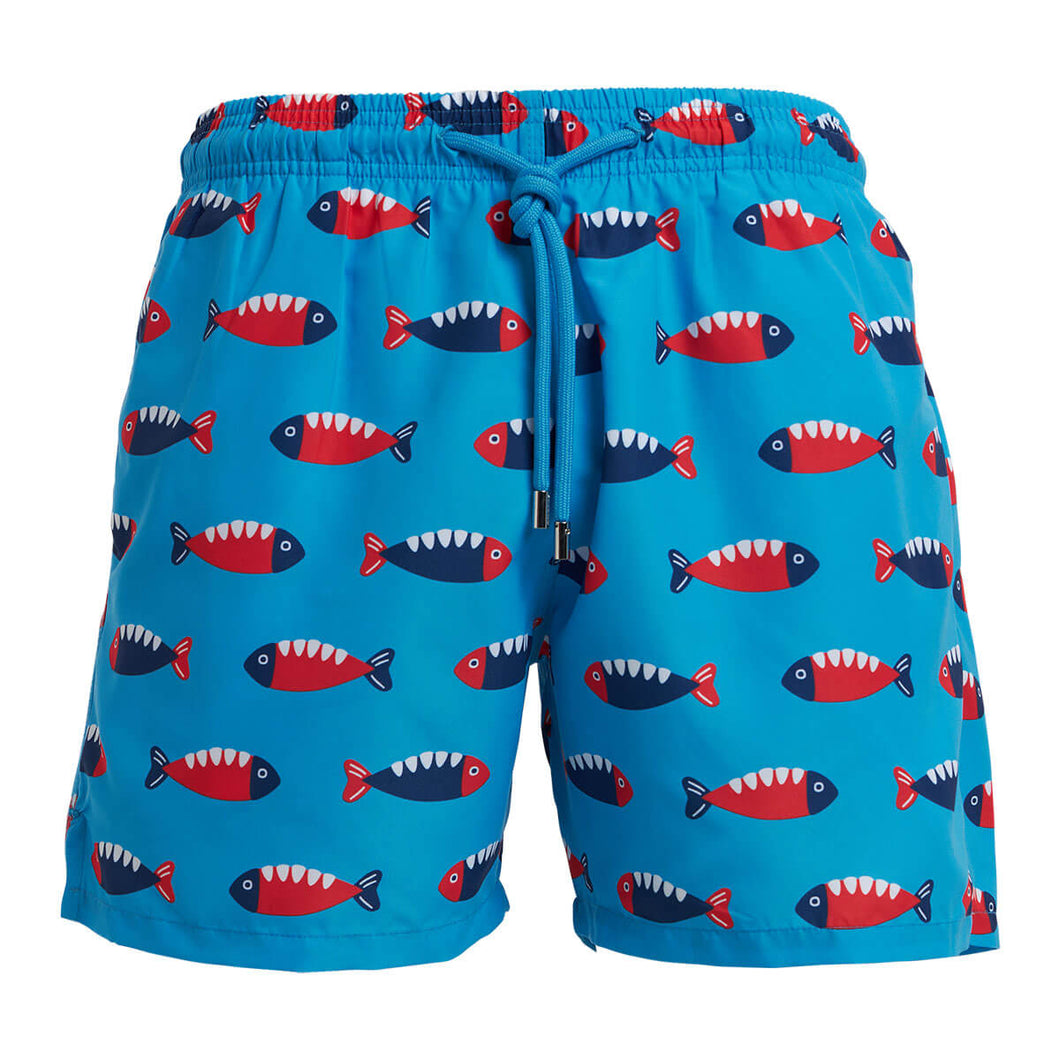 Adult Swim Shorts - Mr Fish | Bubblegum Blue