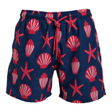 Load image into Gallery viewer, Breazies Swimshorts with clams and starfish
