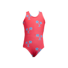 Load image into Gallery viewer, Girls one piece - Palms | Coral
