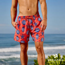 Load image into Gallery viewer, Adult Swim Shorts - Shells | Orange
