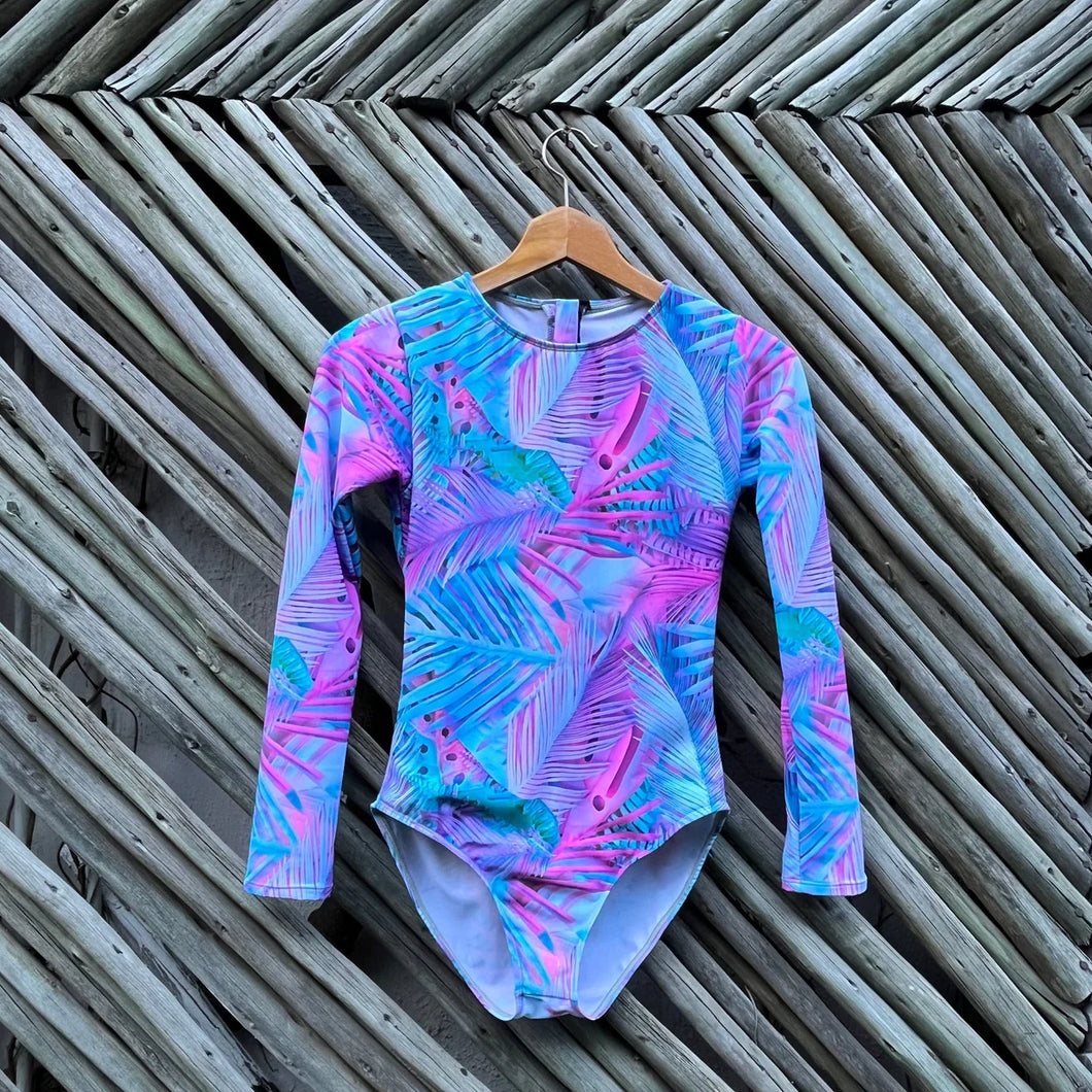 Candy Floss, Long Sleeve one piece, swimwear from Surf Sense, South Africa