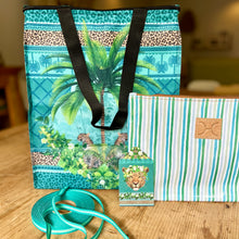 Load image into Gallery viewer, Example of Turquoise gift set with matching gift tag and ribbon.
