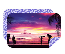 Load image into Gallery viewer, Extra Large Double Sided Towel - Pink Surfer Sunset
