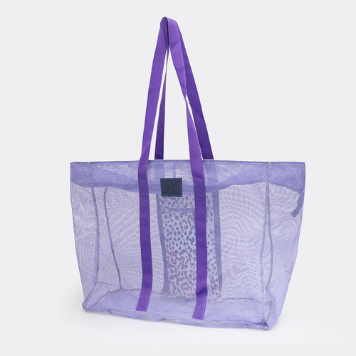 Thandana Purple mesh beach bag