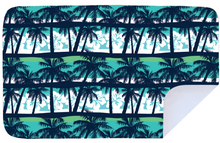 Load image into Gallery viewer, Bobums UAE Microfibre beach towel with Blue Palms Kids design
