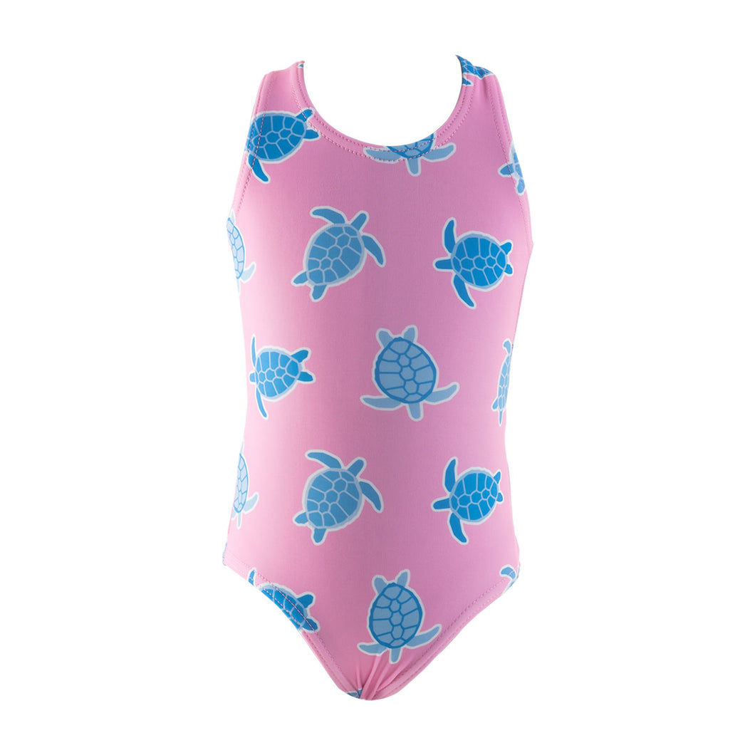 Girls one piece - Turtles | Pink