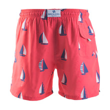 Load image into Gallery viewer, Adult Swim Shorts - Sail Boats | Coral
