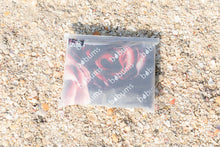 Load image into Gallery viewer, Folded Bobums UAE Microfibre beach towel with Vintage Rose design in recyclable bag
