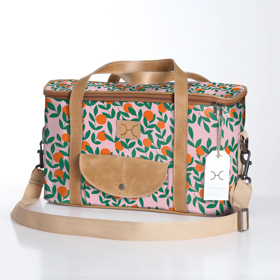 Caddy Cooler Laminated Fabric - It's all Peachy