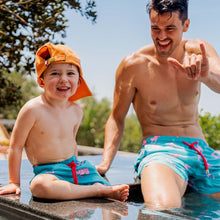 Load image into Gallery viewer, Adult Swim Shorts - Tigers / Teal
