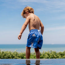 Load image into Gallery viewer, Kids Swim Shorts - Sloths | Lilac

